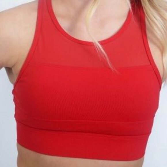 Zyia Active Red Sports Bra Zyia Active One More Rep Sports Bra Red All Star Bra - Picture 2 of 8